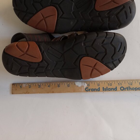 Ozark Trail Men's Brown Close Toe Sandals Adjustable Cross Strap Sz US 10 - Picture 13 of 13